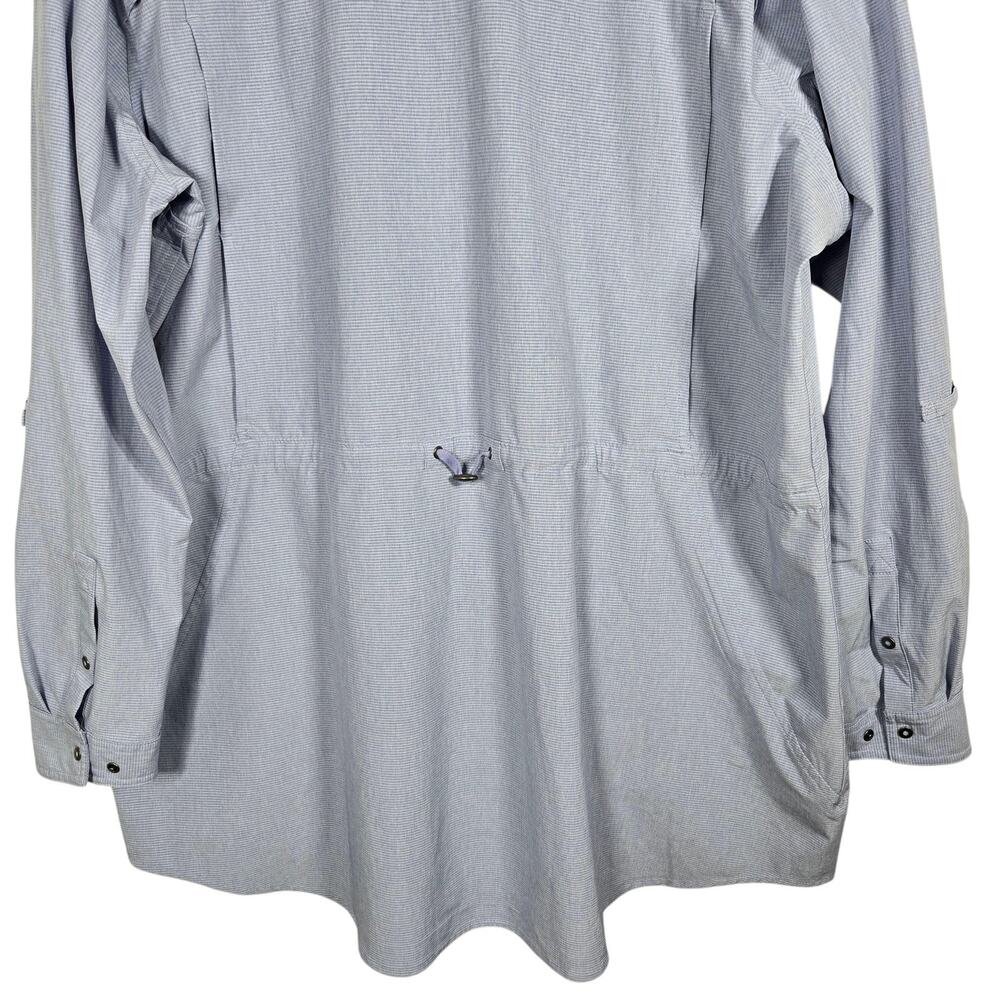 Duluth Trading Sol Survivor Tunic Womens 2XL Blue Hiking Outdoor UPF Sun Shirt - Picture 10 of 11